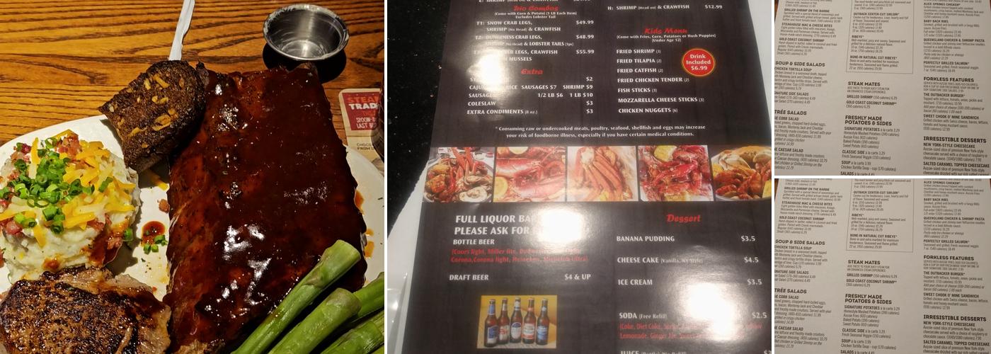 Outback Steakhouse Menu