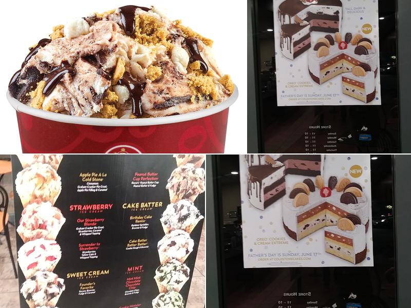 Cold Stone Creamery Menu