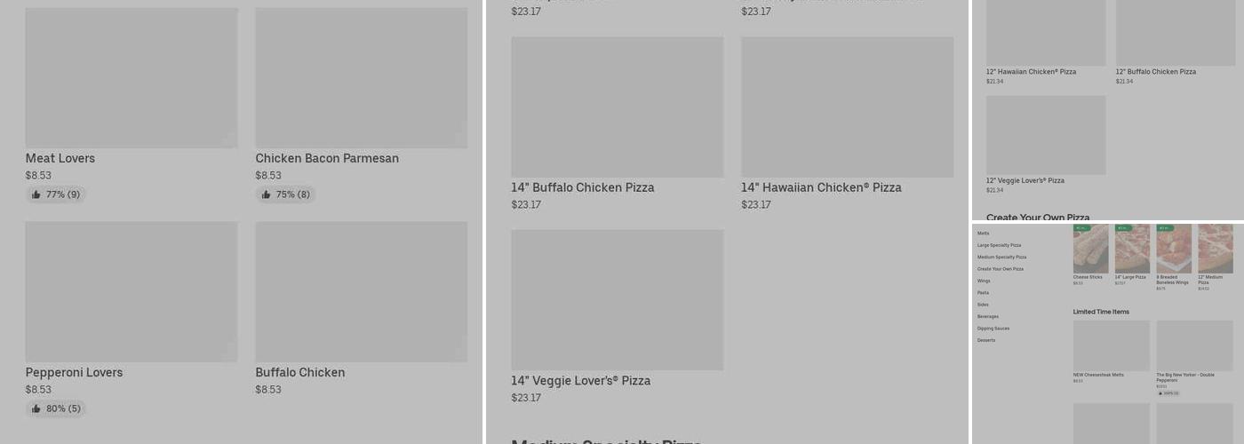 Pizza Hut Menu