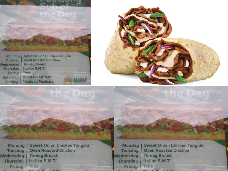 Subway Menu