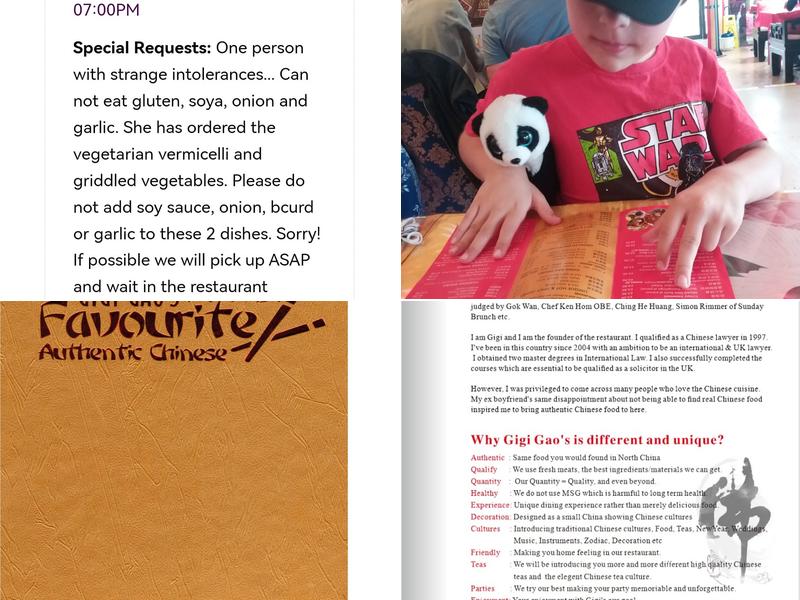 Gigi Gao's Favourite Authentic Chinese Menu