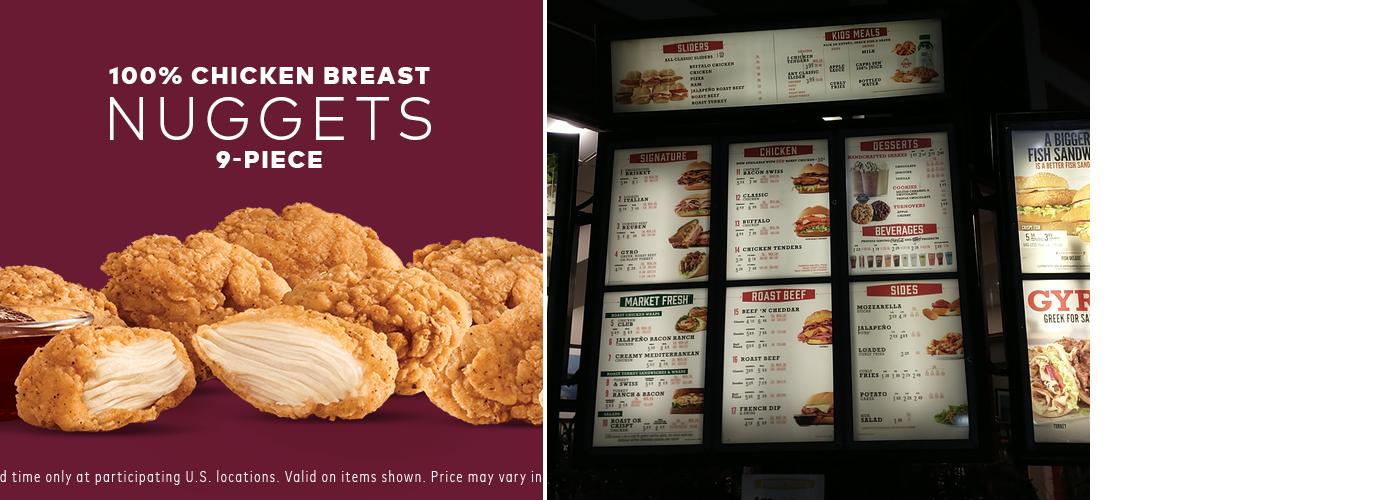 Arby's Menu