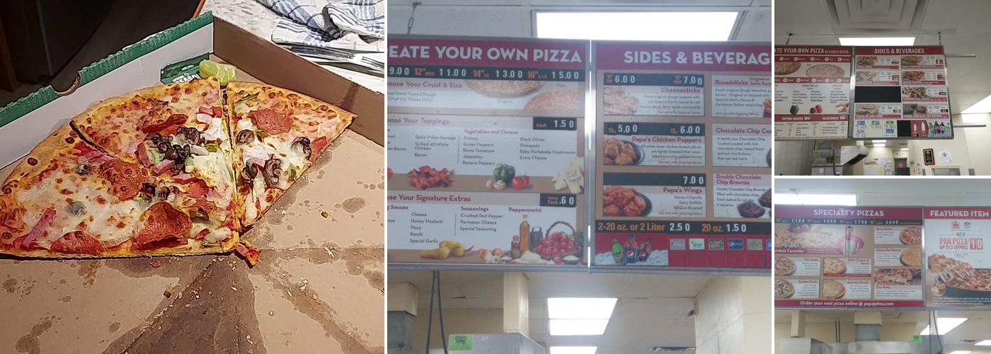 Papa Johns Pizza Menu