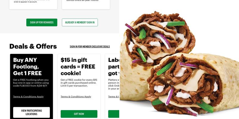 Subway Menu