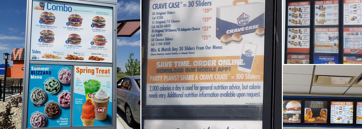 White Castle Menu