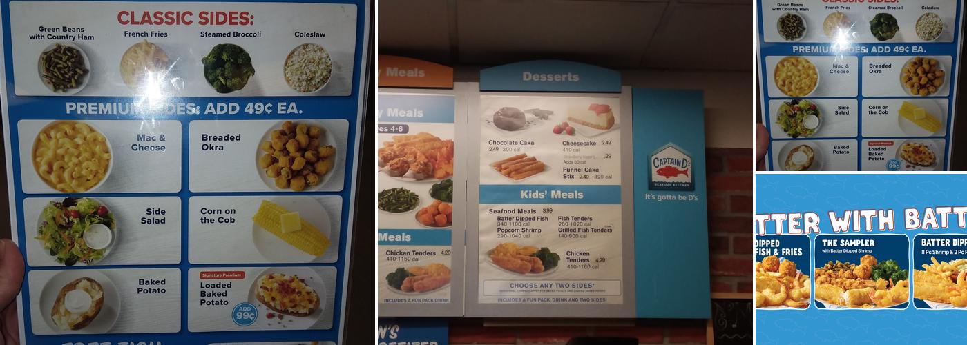 Captain D's Menu