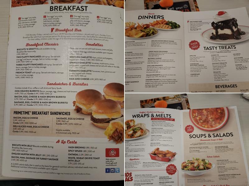 Frisch's Big Boy Menu