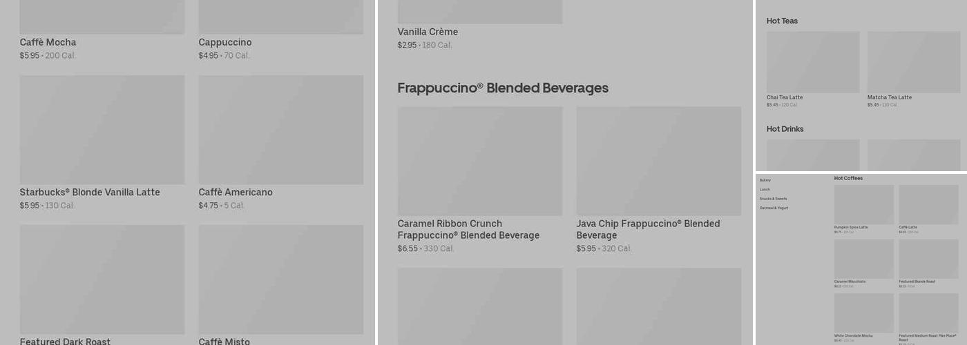 Starbucks Menu