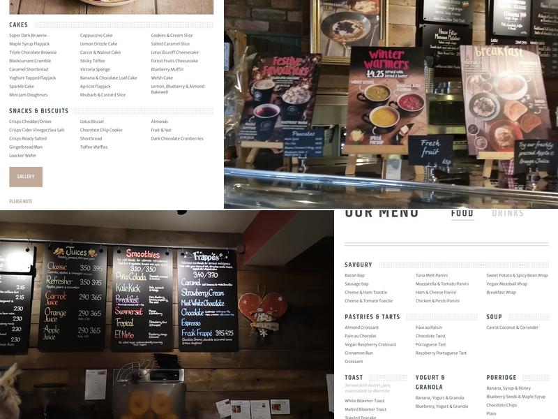 Coffee#1 Carmarthen Menu