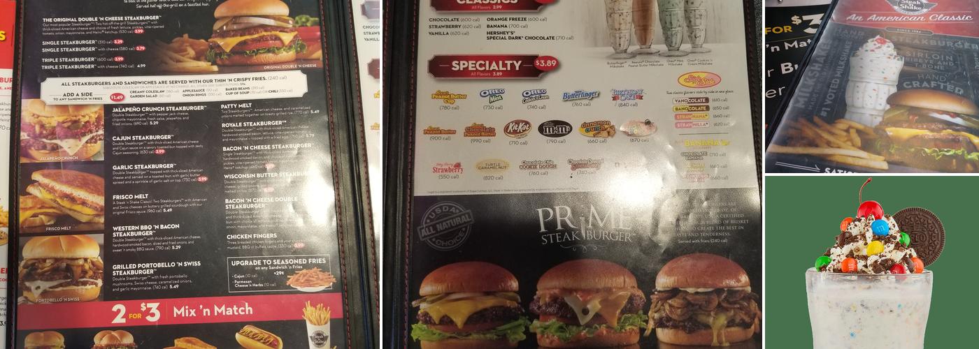 Steak 'n Shake Menu
