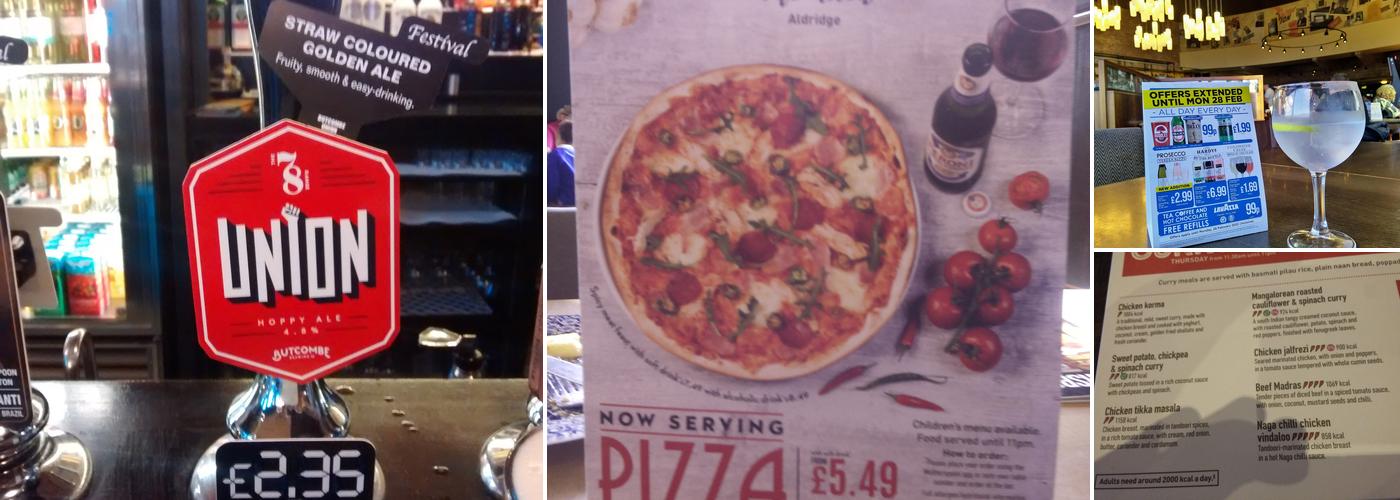 The Avion - JD Wetherspoon Menu