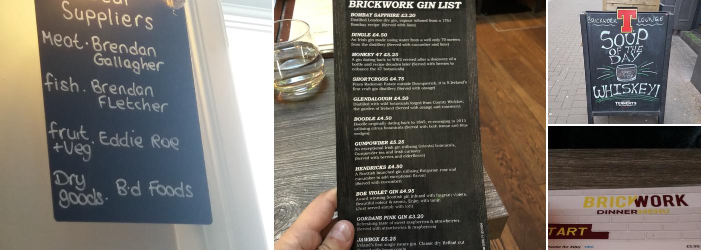 BRICKWORK BAR Menu