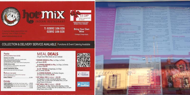 Hot Mix Indian Restaurant Menu