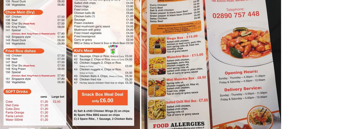 Original Clementine Asian European Kitchen Menu