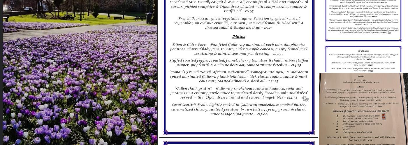 The Auld Alliance Menu