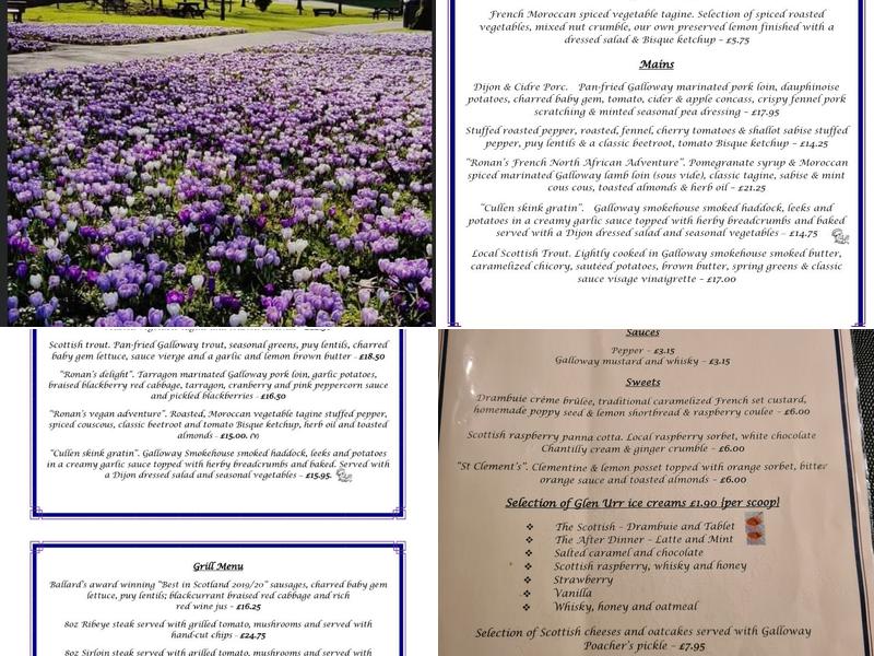 The Auld Alliance Menu