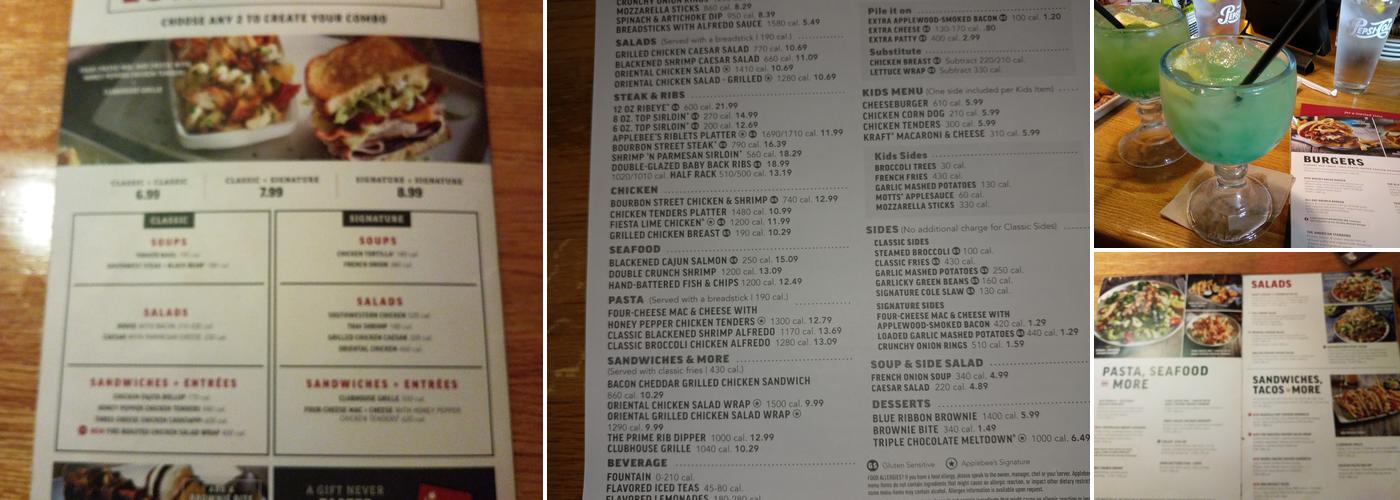 Applebee's Grill + Bar Menu