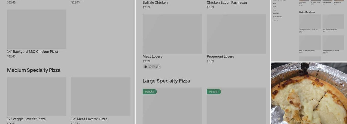Pizza Hut Menu