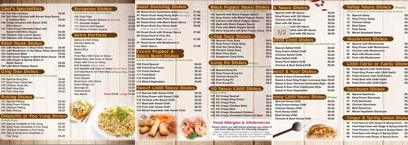 Black Pepper Pizza Richhill Menu