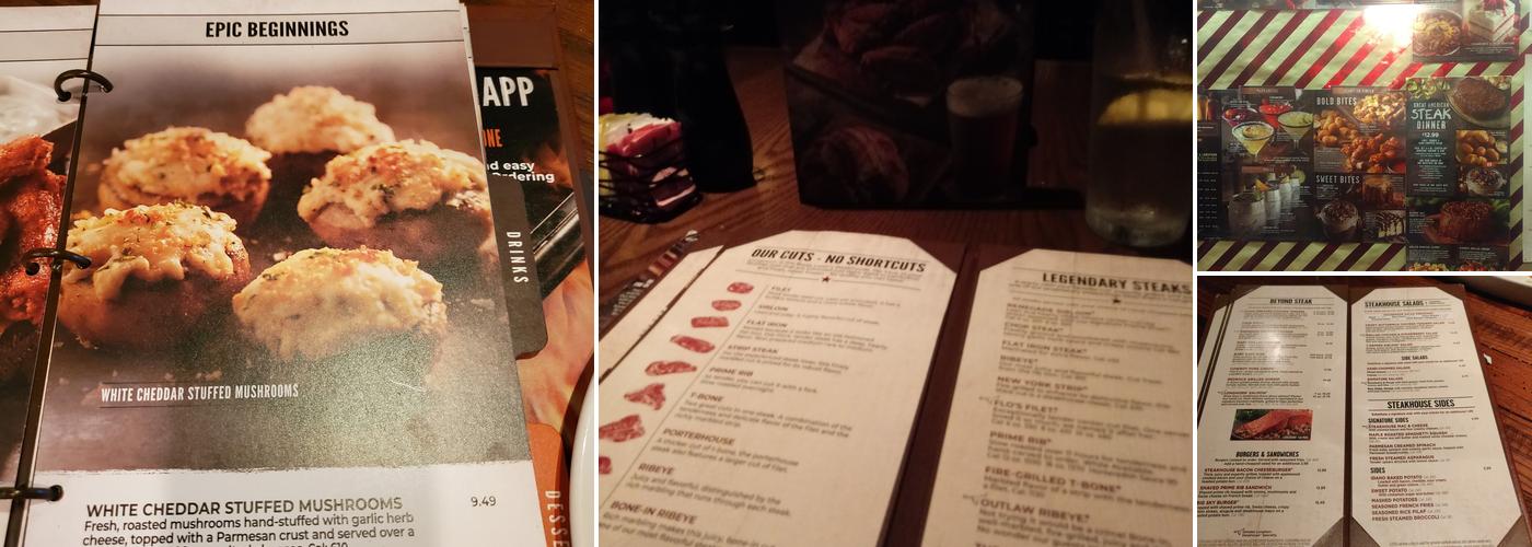 LongHorn Steakhouse Menu
