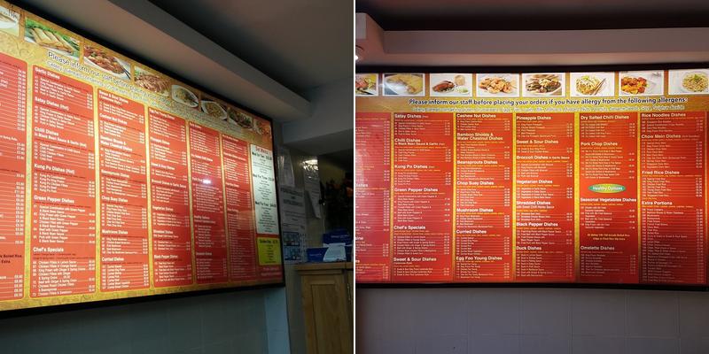 Golden Palace Menu