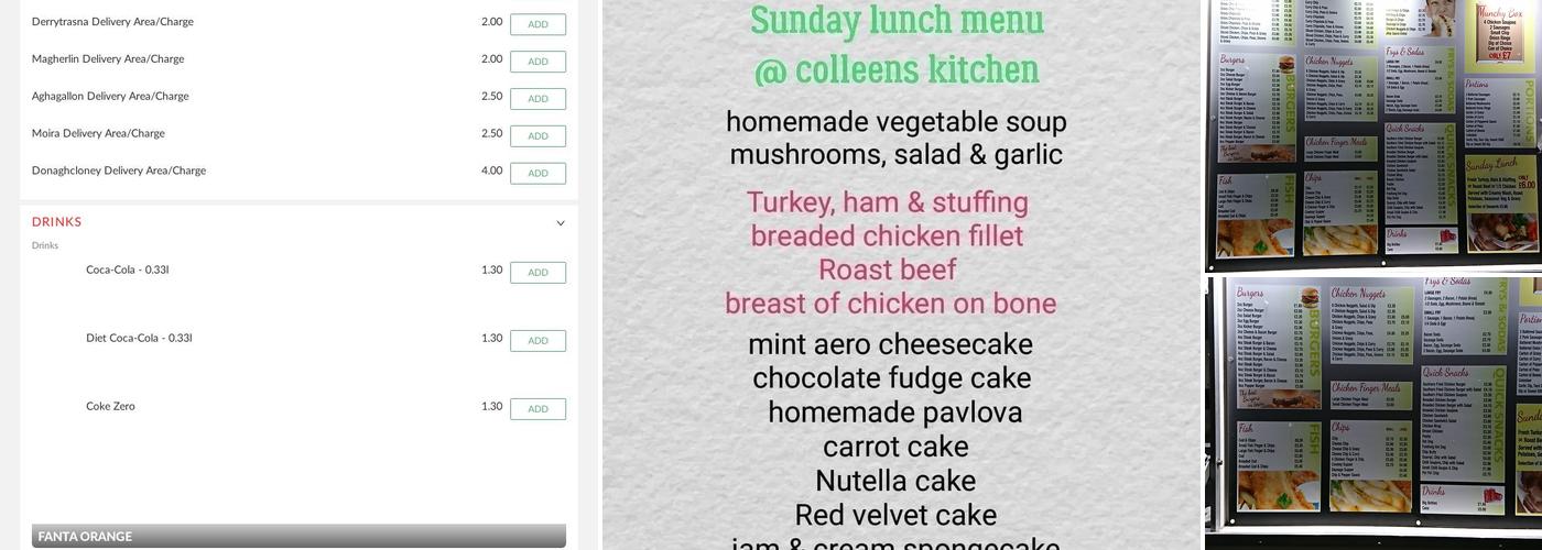 Colleen's Kitchen Menu