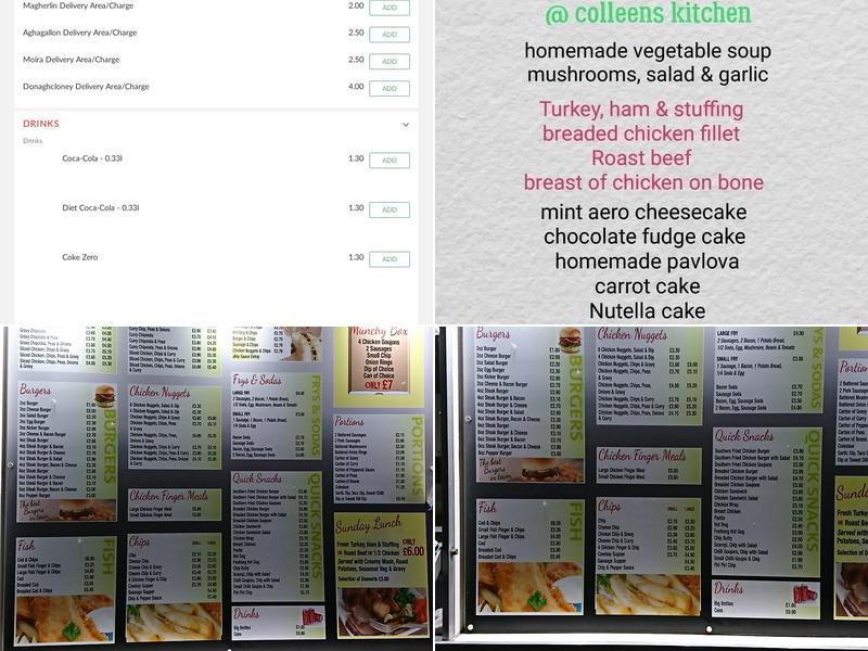 Colleen's Kitchen Menu