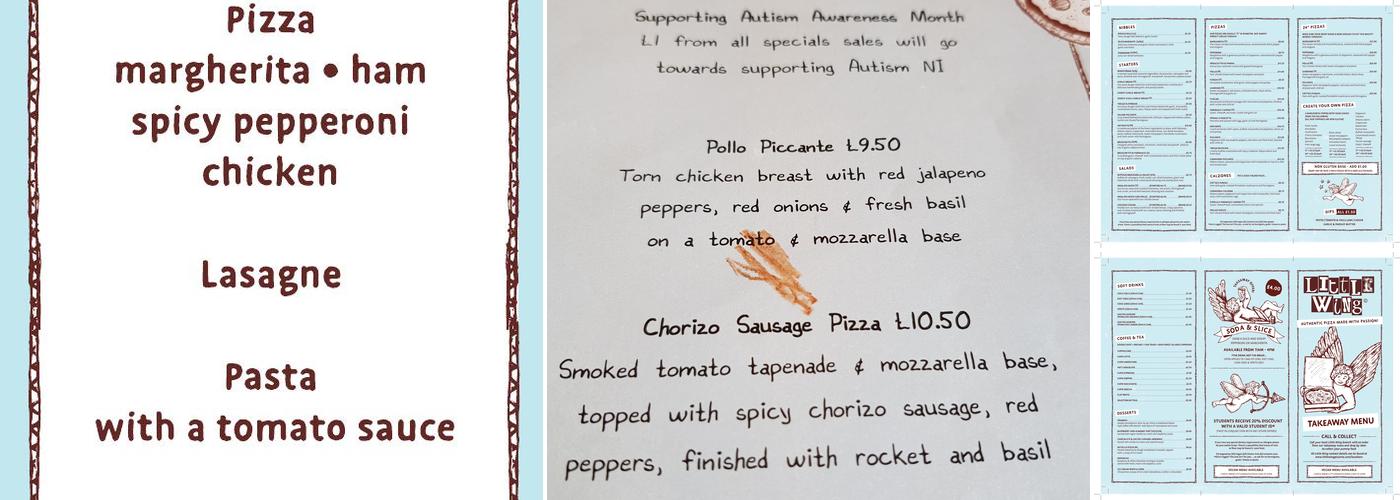 Little Wing Pizzeria Menu