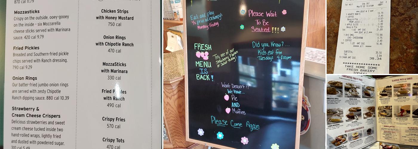 Perkins American Food Co. Menu