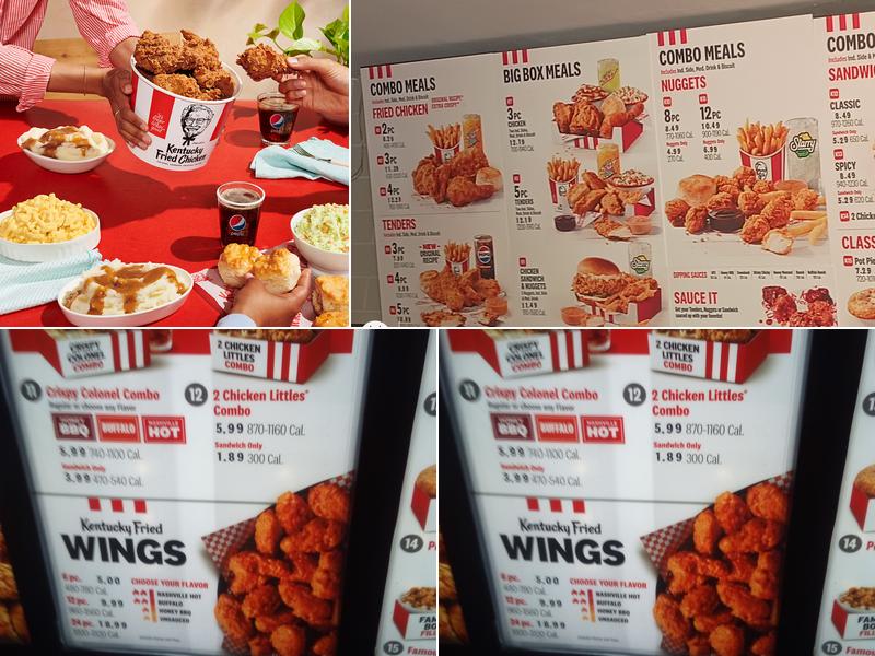 KFC Menu