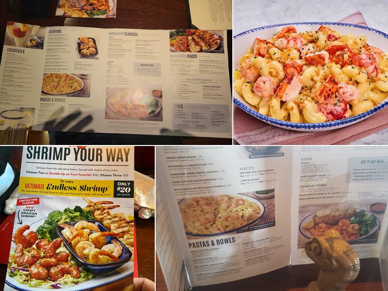 Red Lobster Menu