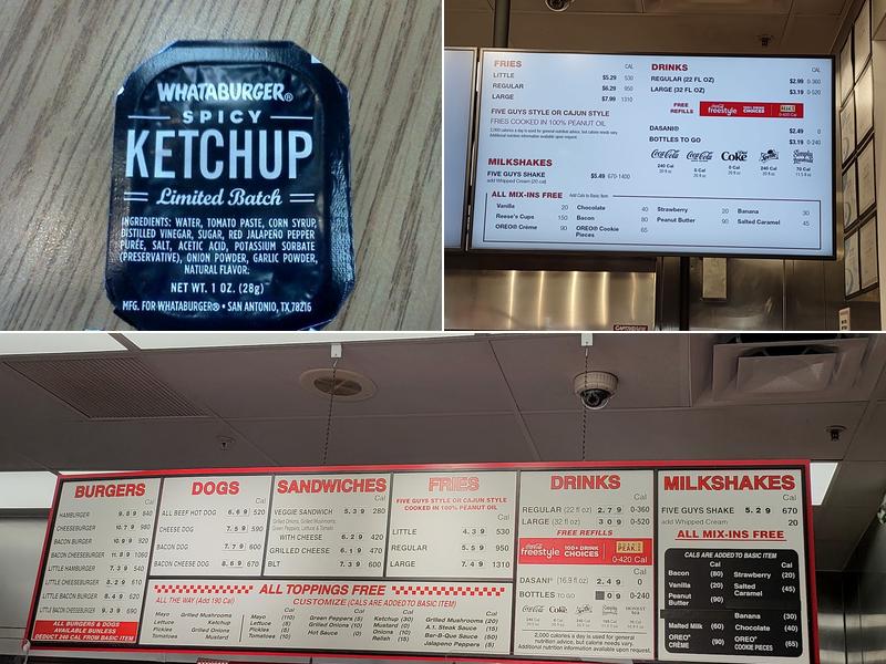 Five Guys Menu