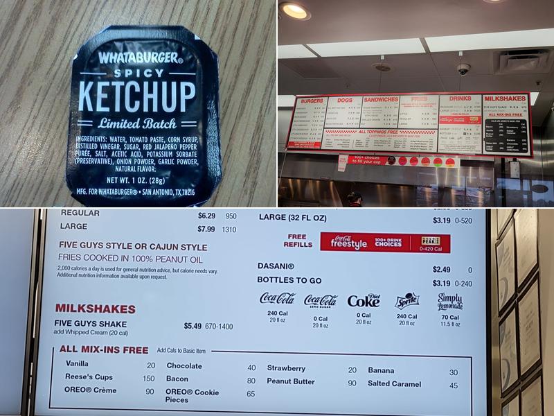 Five Guys Menu