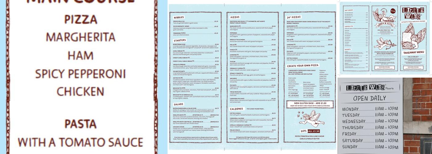 Little Wing Menu