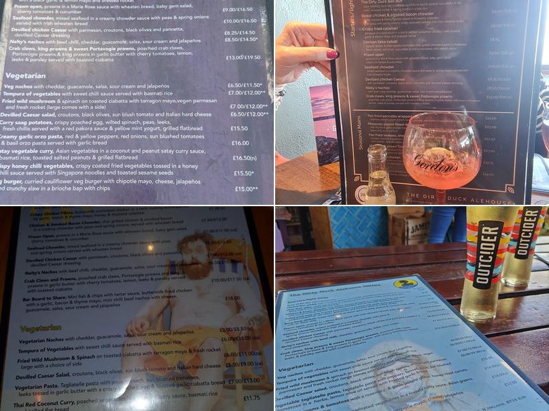 The Dirty Duck Alehouse Menu