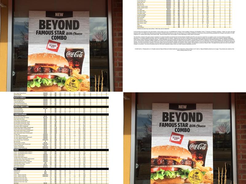 Carl’s Jr. Menu