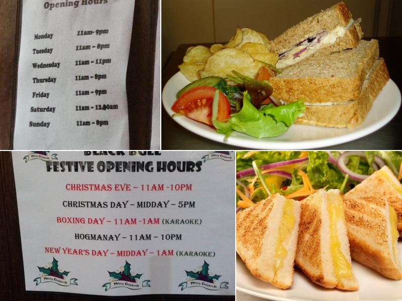 Black Bull Menu