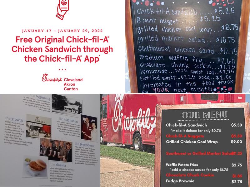 Chick-fil-A Menu