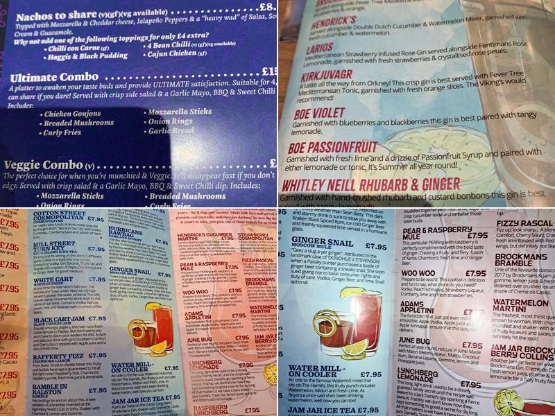 Jam Jar Paisley Menu