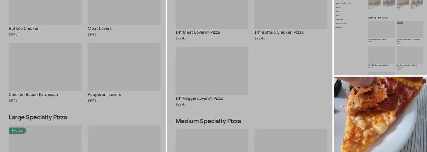 Pizza Hut Menu