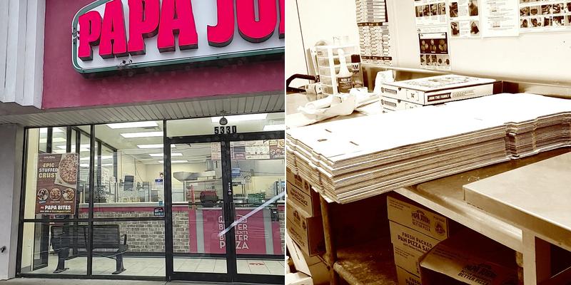Papa Johns Pizza Menu