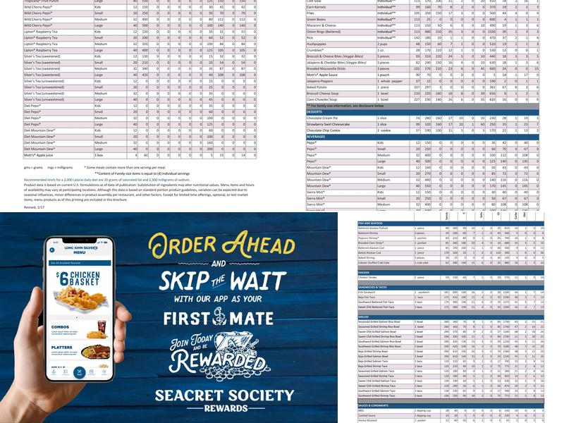 Long John Silver's Menu