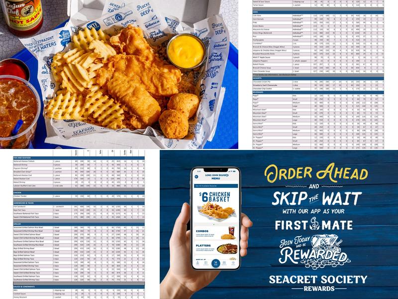 Long John Silver's Menu