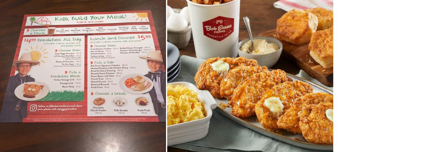 Bob Evans Menu