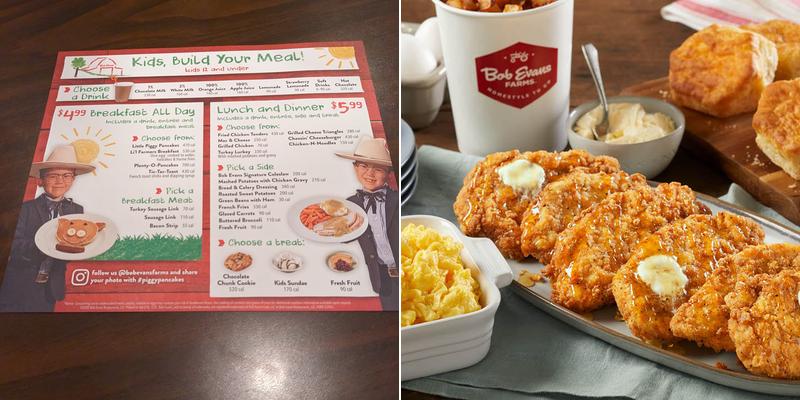 Bob Evans Menu