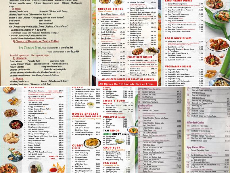 Yee Hong Restaurant Menu