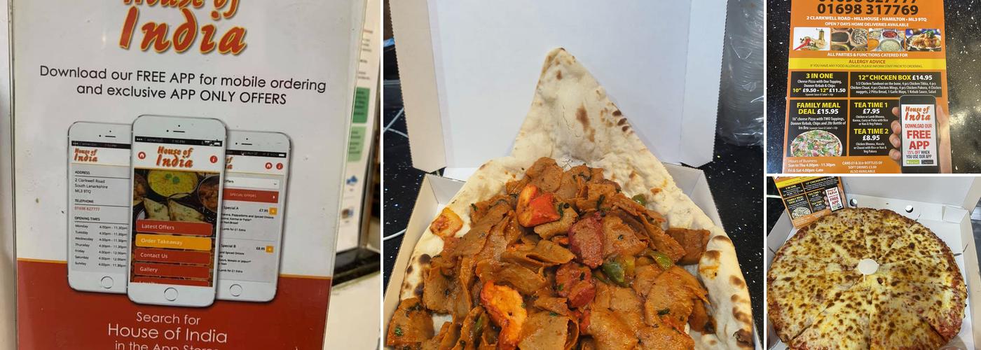 House of India Hamilton Menu