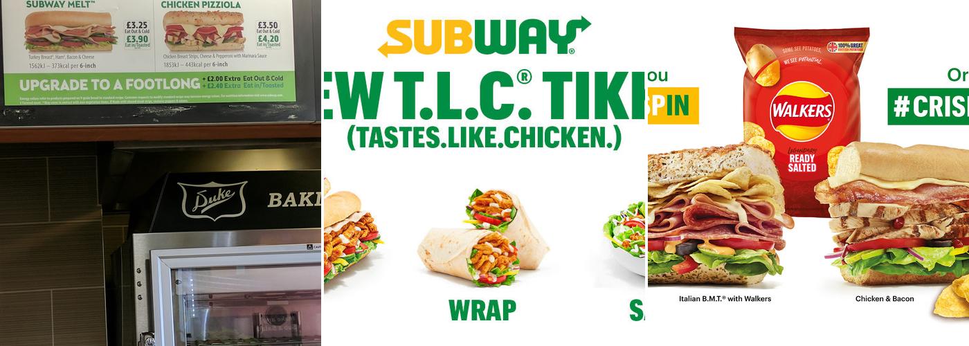 Subway Menu
