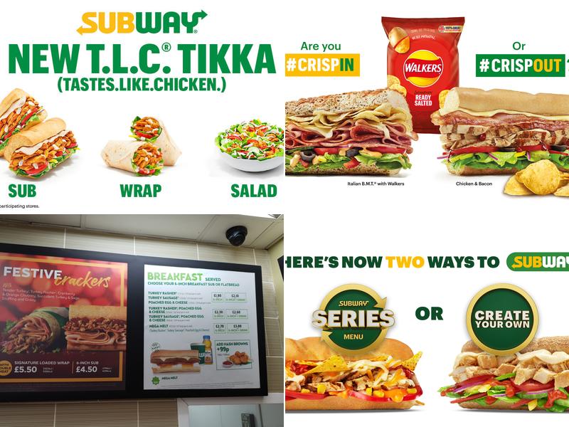 Subway Menu