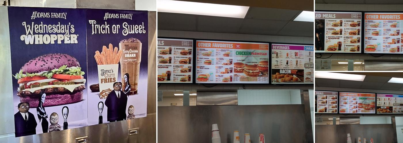 Burger King Menu